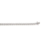 14K White Gold Round Cut Lab Diamond 4 Prong Basket Tennis Bracelet 14K White Gold Round Cut Lab Diamond 4 Prong Basket Tennis Bracelet