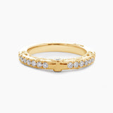 14K Yellow Gold 4ct Emerald Cut Lab Diamond Hidden Halo Victorian Antique Bridal Set Rings