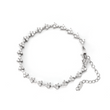 14K White Gold Round Lab Dimaond Cluster Bracelet