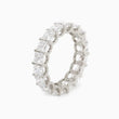 18K Yellow Gold Princess Cut Lab Diamond Eternity Band Platinum 3.5*3.5mm Princess Cut DEF VVS-VS