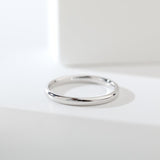 14K Plain Gold Sunflower Engagement Ring 14K White Gold