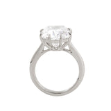 14k Yellow Gold 6.5 Carat Old Mine Cut Lab Diamond Prong Setting Vintage Solitaire Ring 14K White Gold